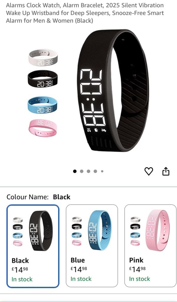 Brand new Digital alarm clock wristband