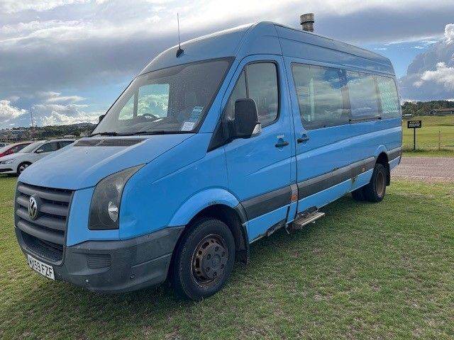 Volkswagen Crafter Campervan 2009 off-grid with wood-burner