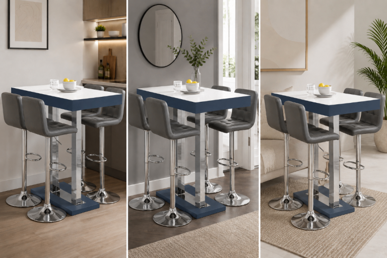 Brand New Bar Table & 4 Bar Chairs – Never Used