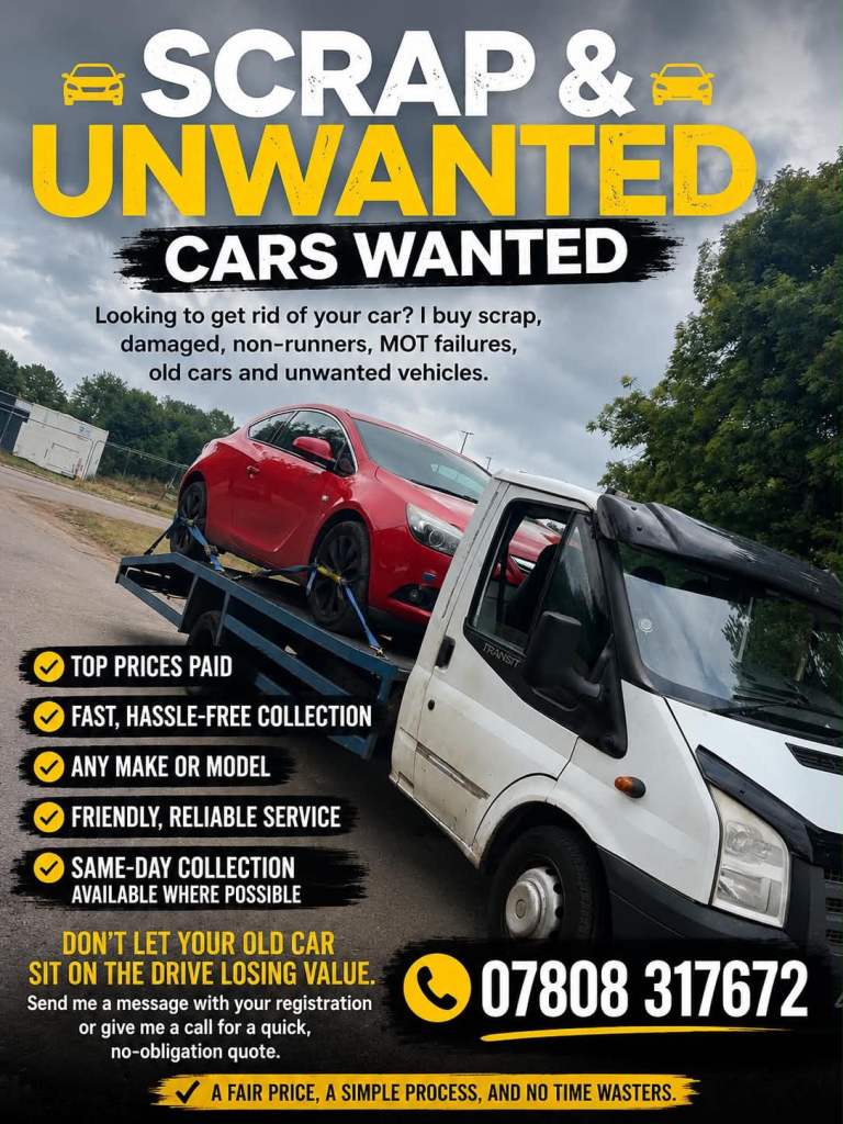 We buy scrap cars vans 4x4s