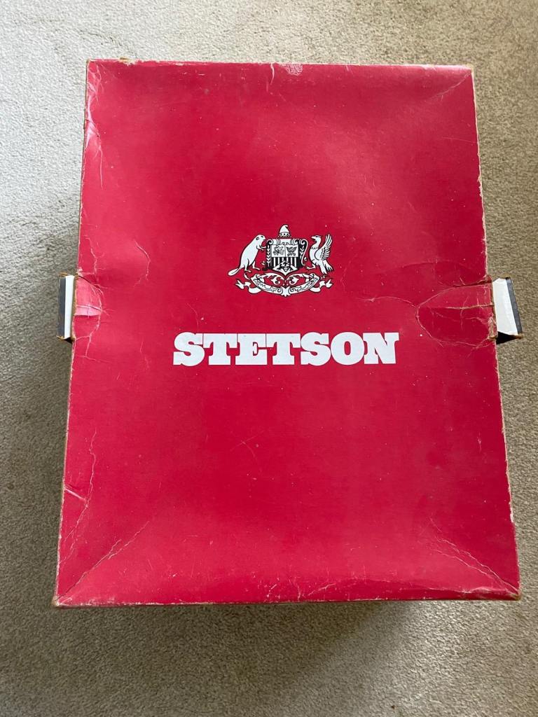 STETSON Cowboy Hat – Light Grey, Size 7 1/4, Excellent Condition