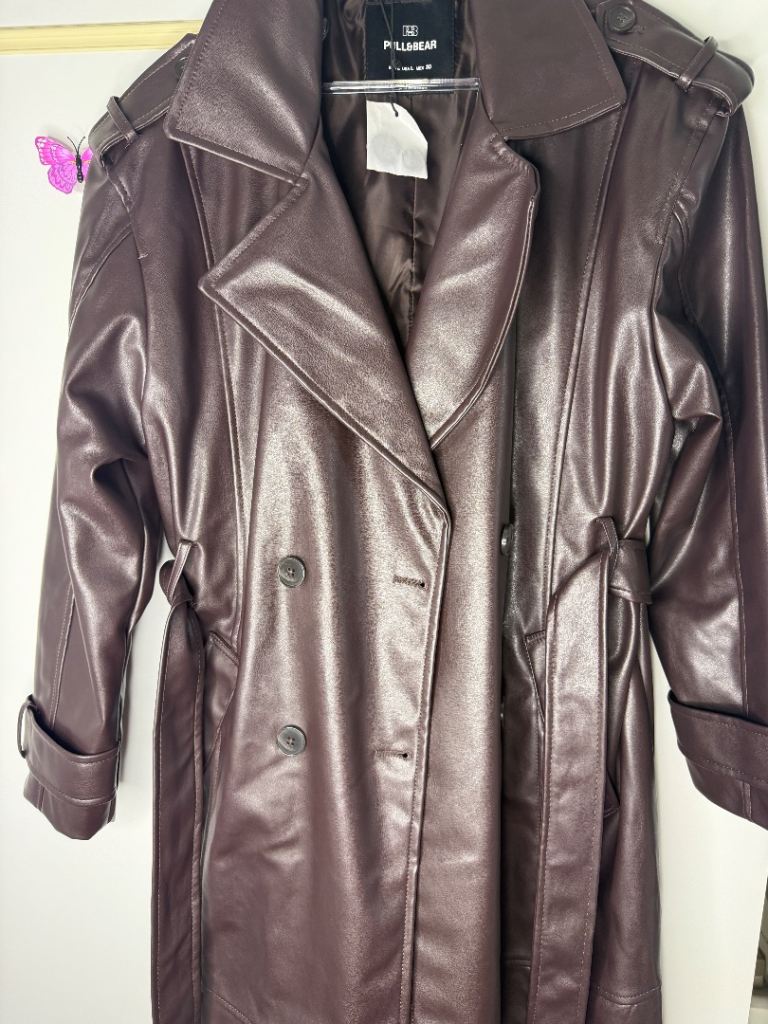 image for Pull and bear brown long coat 