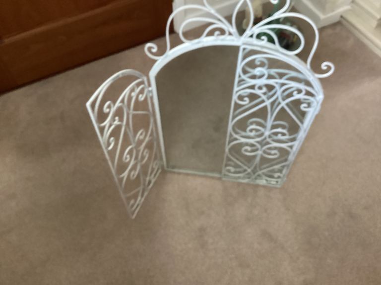 Wrought iron dressing table mirror 