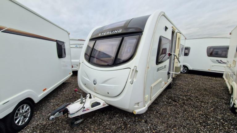 2012 STERLING Eccles Ruby Touring Caravan 4 Berth Fixed Bed End Bathroom
