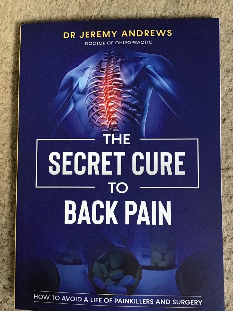 BACK PAIN CURE BOOK WITH LATEST RESEARCH- POST OR COLLECT WEYBRIDGE SURREY