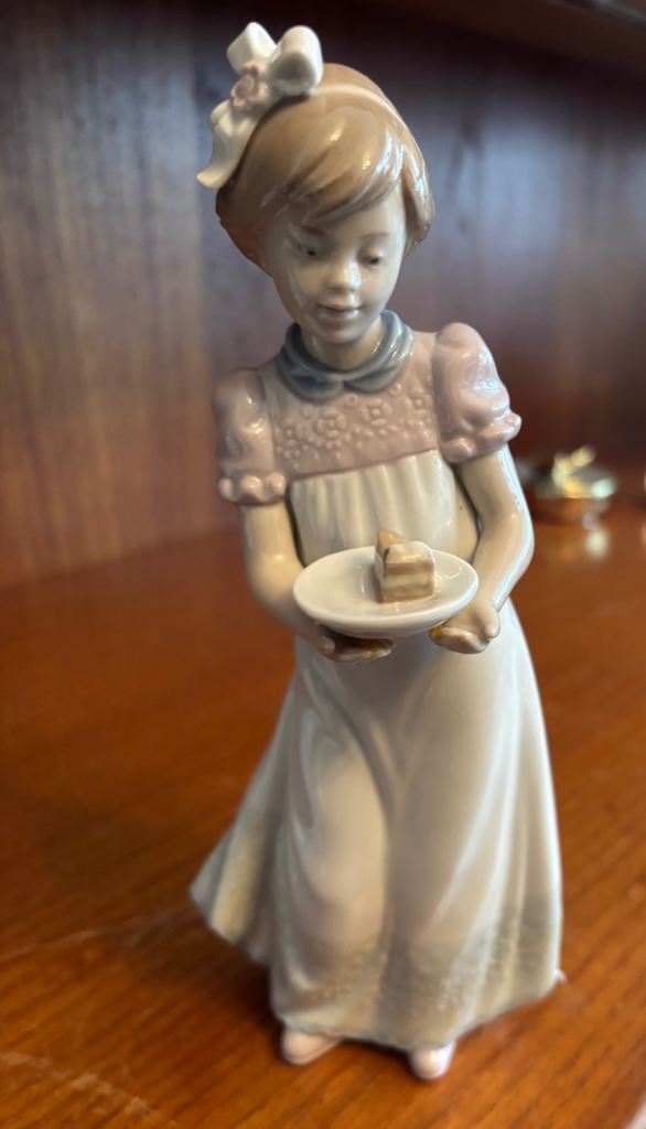 Lladro - Girl with Cake figurine