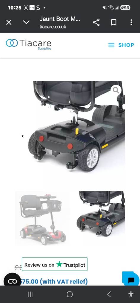 Livewell boot folding scooter 