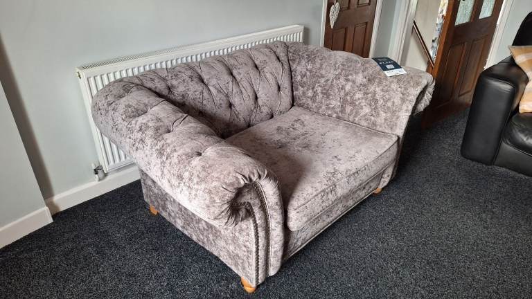 Next Gosford Snuggle Chair in Destressed Velour