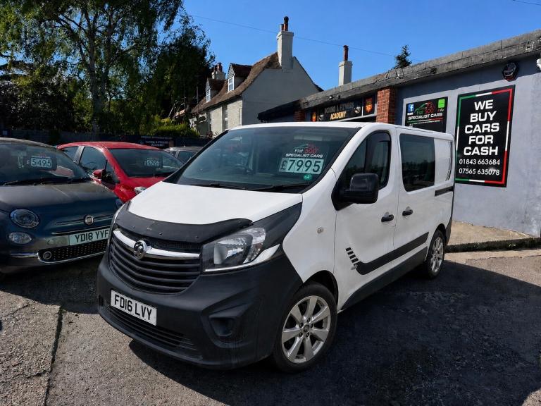 2016 Vauxhall Vivaro 2900 1.6CDTI BiTurbo 120PS ecoFLEX H1 DoubleCab PANEL VAN Diesel Manual