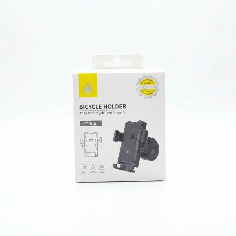 New Bicycle/Motorcycle Phone Holder 4"-6.5" - Black