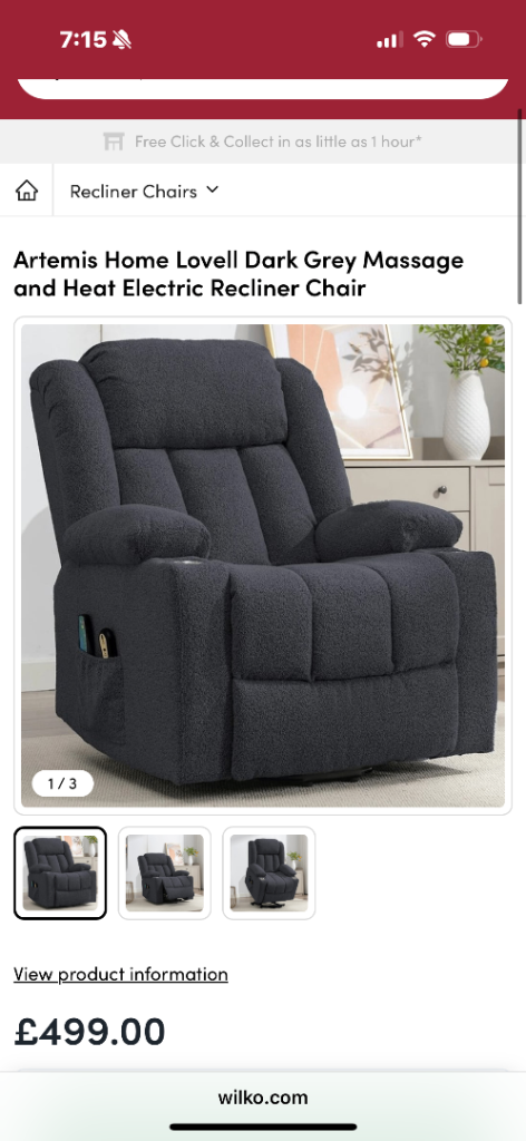 image for Electric recycling chair with heated seat 