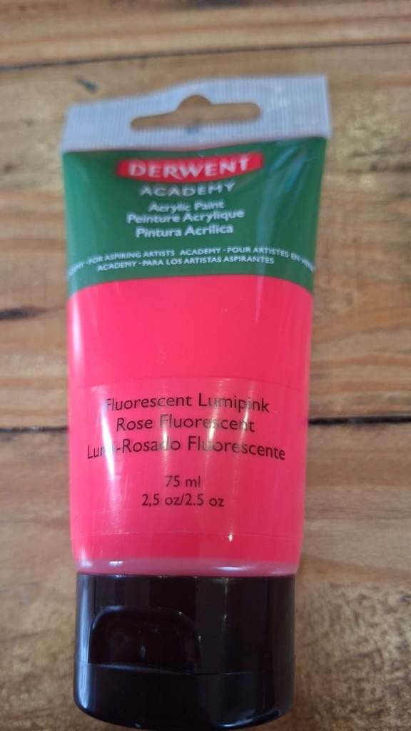 Derwent Acadmey 'Fluorescent Lumipink' 75ml Tubes