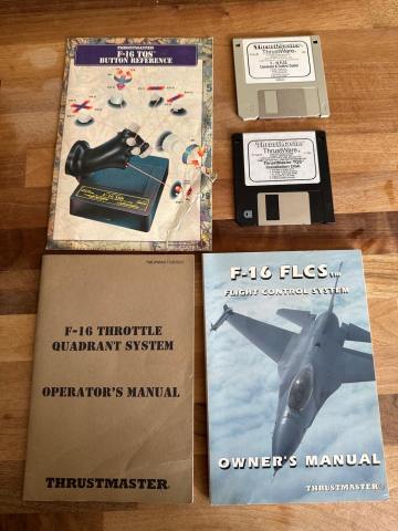 Thrustmaster F-16 FLCS & TQS Flight Control System - Complete Set