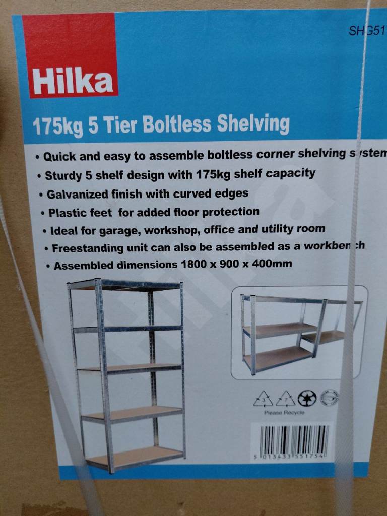 Galvanised shelving 