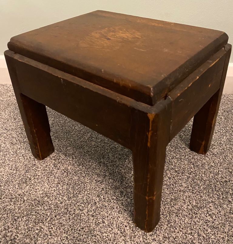 MILKING STOOL 10.5 INCHES WIDE X 9 INCHES DEEP X 9.5 INCHES HIGH