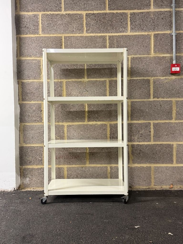 White Rolling Storage Shelf - £40
