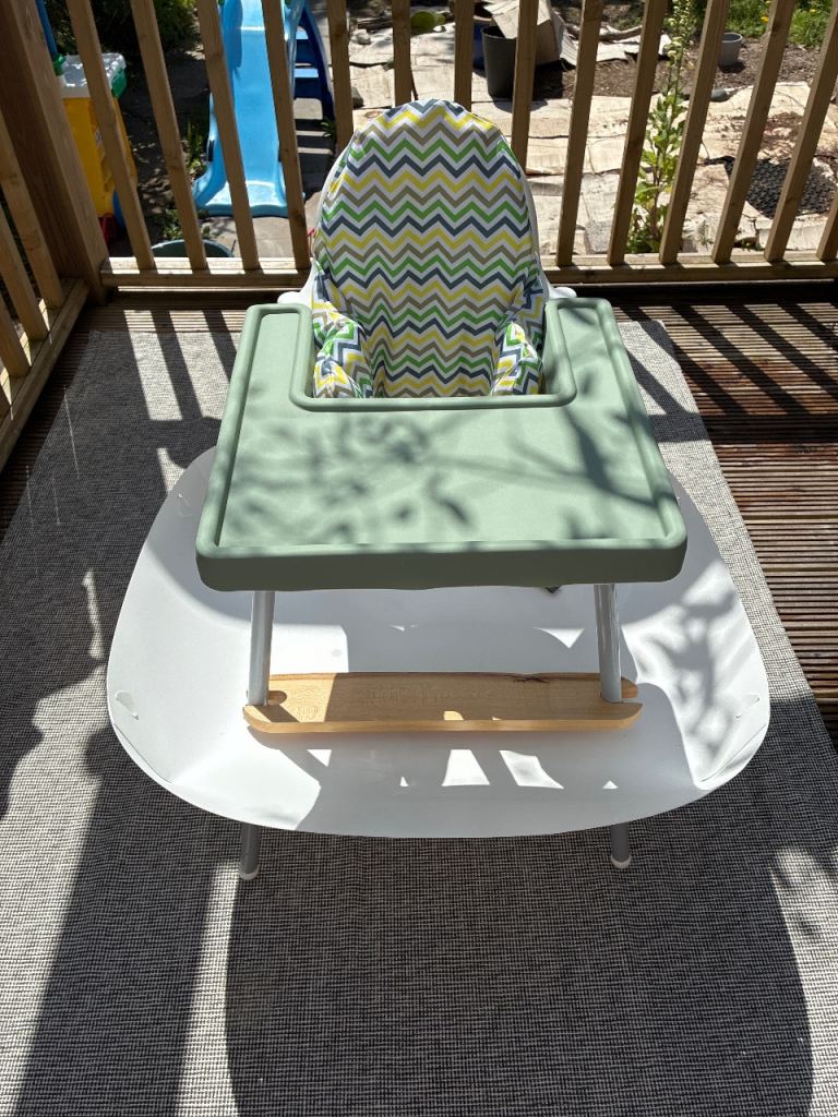 Ikea Antiliop high chair with accessories