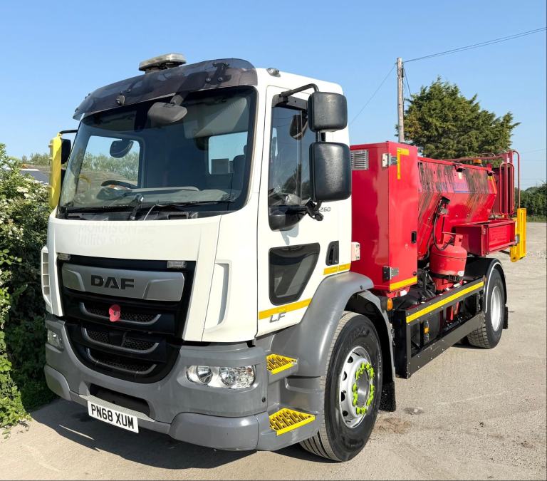 2018 DAF LF55,260 ECON TWIN CHAMBER AUGER HOTBOX 3 SEATS 18T 135,000 MILE EURO-6
