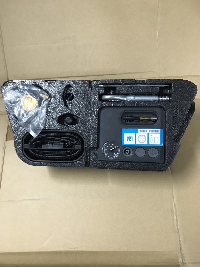 Vauxhall Meriva. Tyre inflation kit. Complete. 