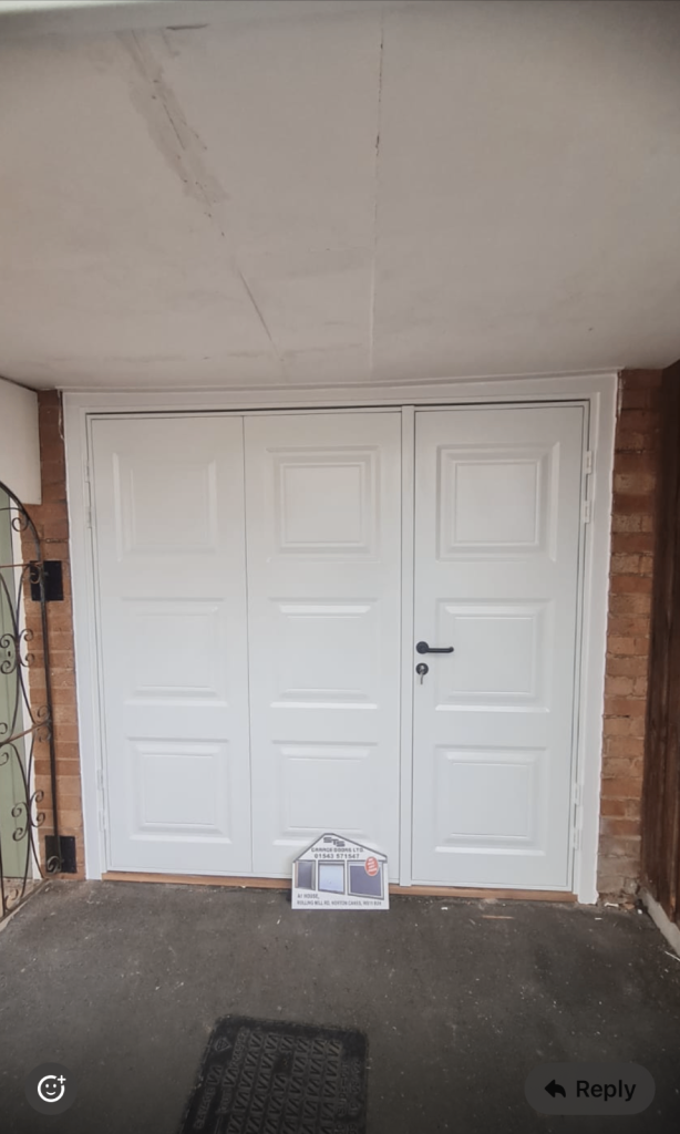 Novoferm Georgian side hinged 2/3 x 1/3 white