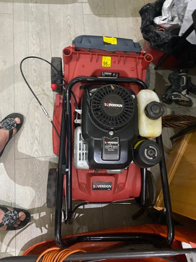 Sovereign Petrol Lawn Mower – Good Condition