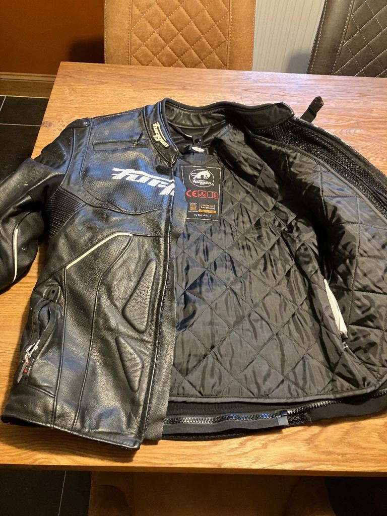 Furygang leather motorcycle suit.