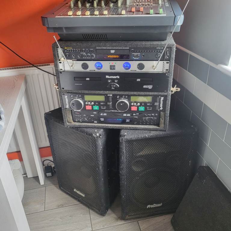 Karaoke set up 