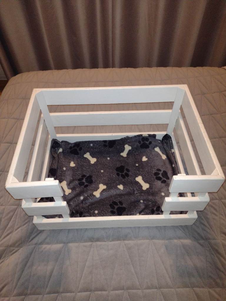 Wooden dog bed 