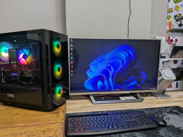 GAMING PC STONE I7 6700 GTX 1080 8GB 256GB SSD 1TB HDD 16GB RAM 27" CURVED 165HZ MONITOR COD FC 27