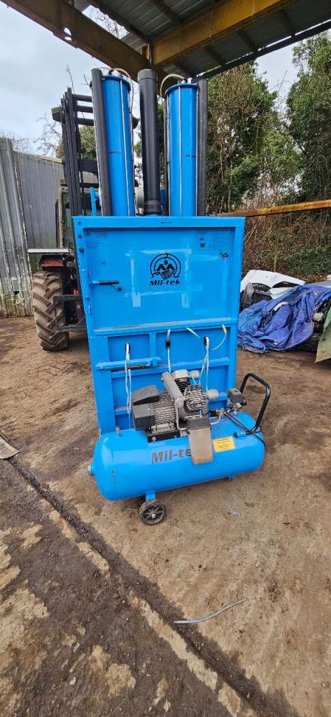 Mil tek 306e cardboard and plastic baler 