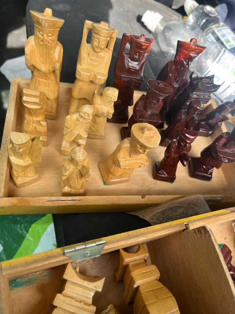 Hand crafted chess set
