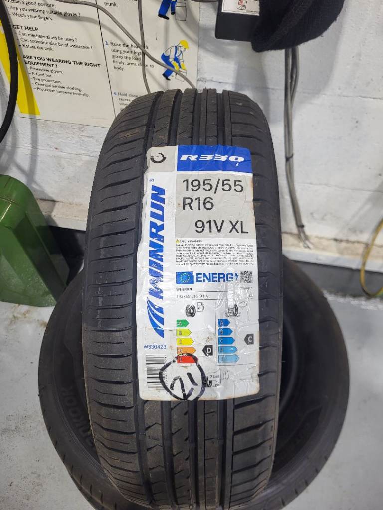 New 195 55 16 91v Budget tyres x2