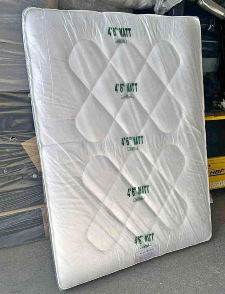 New 4'6" Double Mattress – Still in Packaging