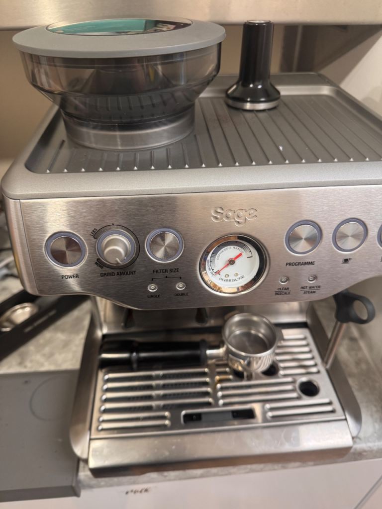 Sage The Barista Express BES875UK Bean to Cup Coffee Machine, new version