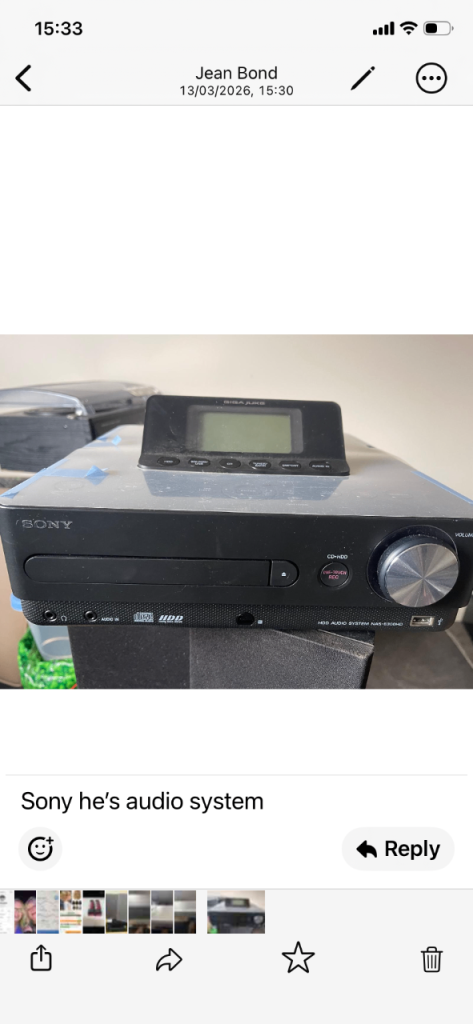 Sony Mini Stereo System – Good Condition & Working Order