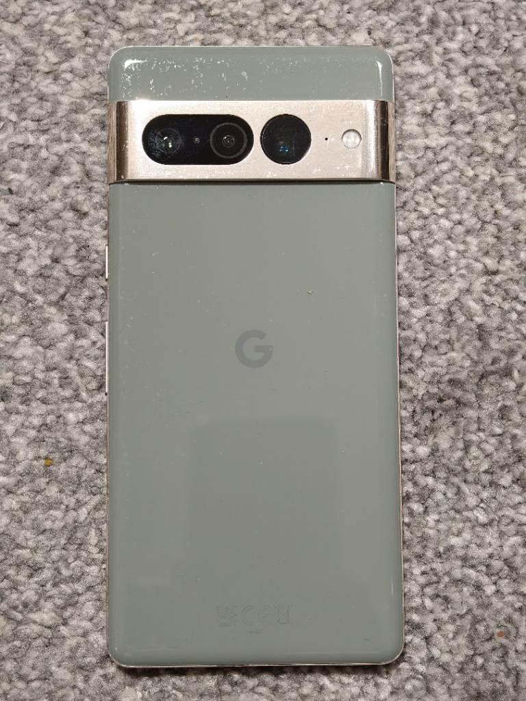 image for Used Pixel 7 pro, some scuff marks, working, swollen battery