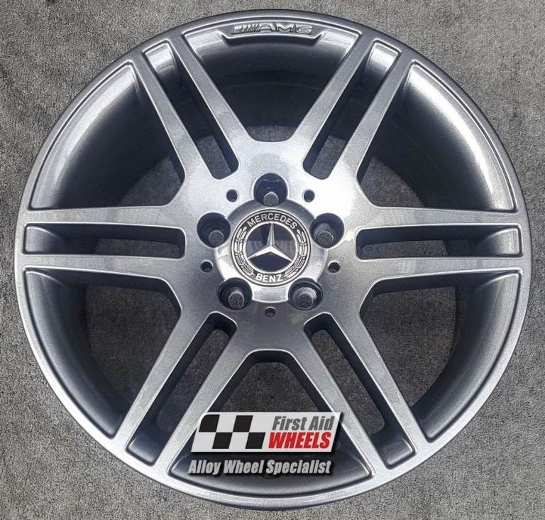 R139G SWAP for Ours MERCEDES C CLASS W204 4X 17'' GENUINE AMG GRAPHITE GREY ALLOY WHEELS