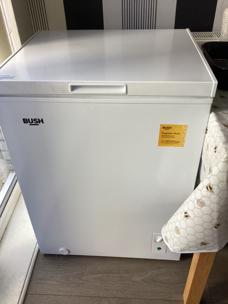 Bush Chest Freezer - White, Good Condition