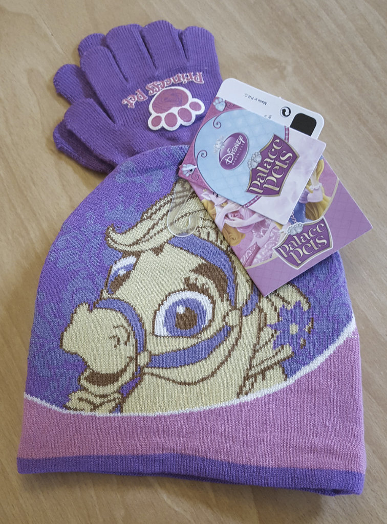 Disney Palace Pets Purple Pony Blondie Winter Hat & Gloves Accessory Set - NEW!