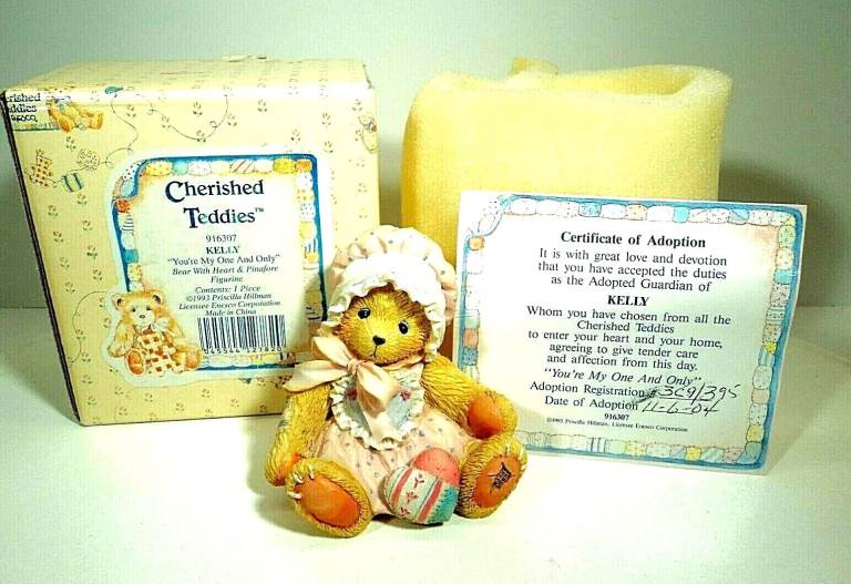 Cherished Teddies Bear "Kelly" Boxed with Certificate