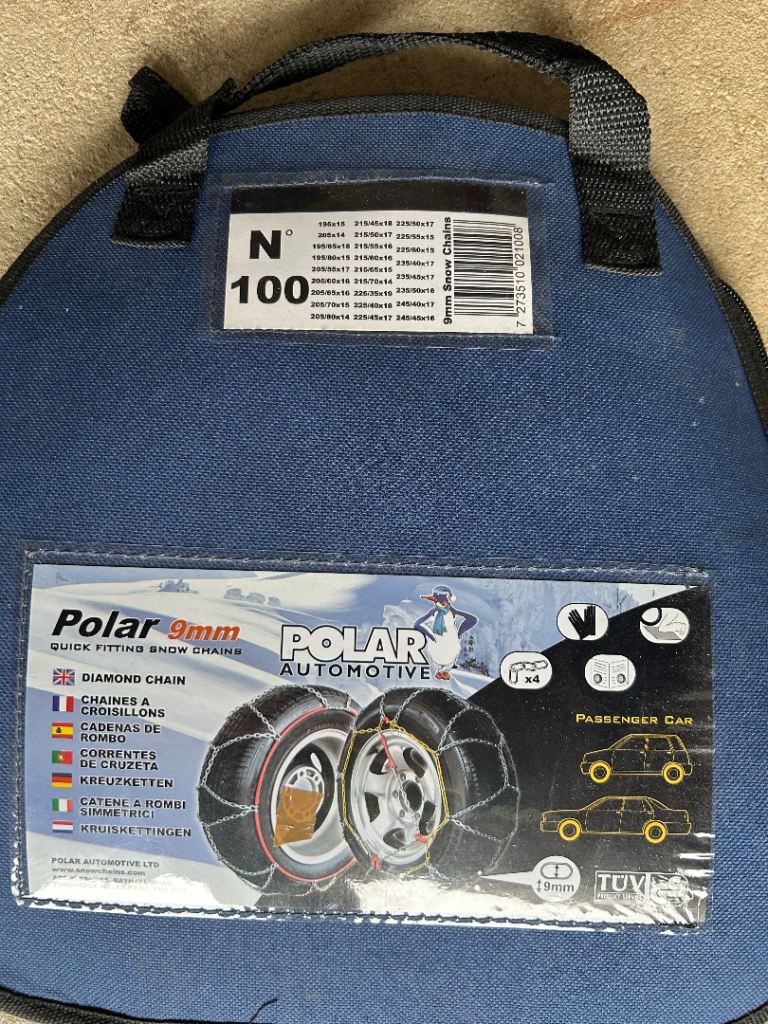 Snow chains for cars