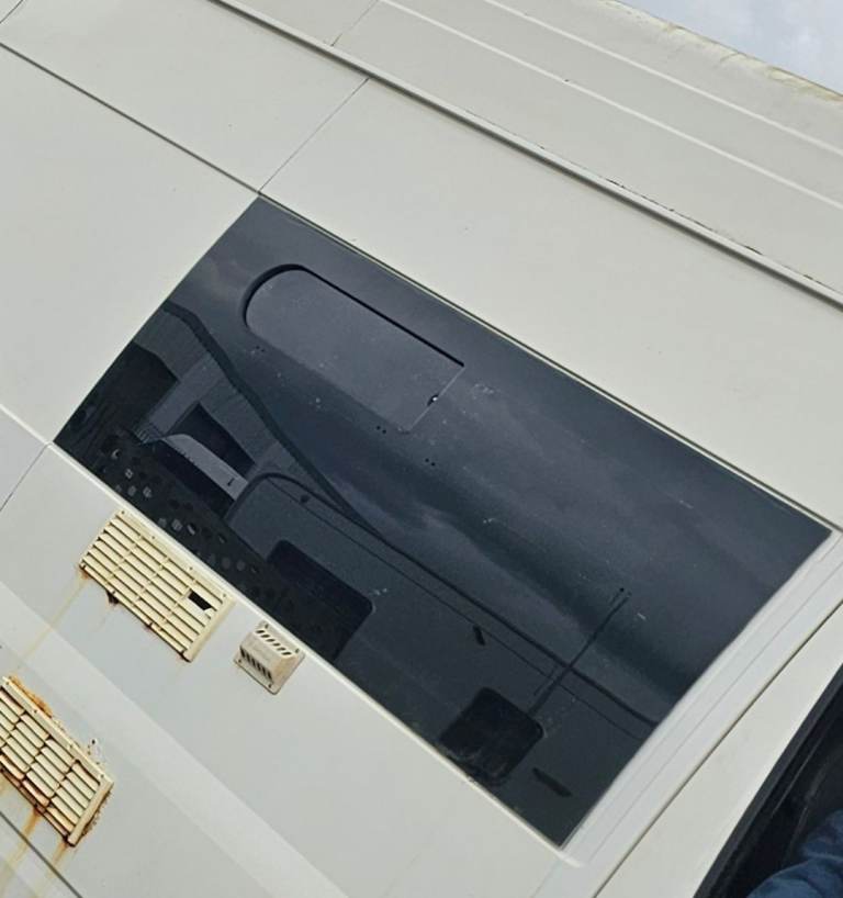 Campervan window tinted glass