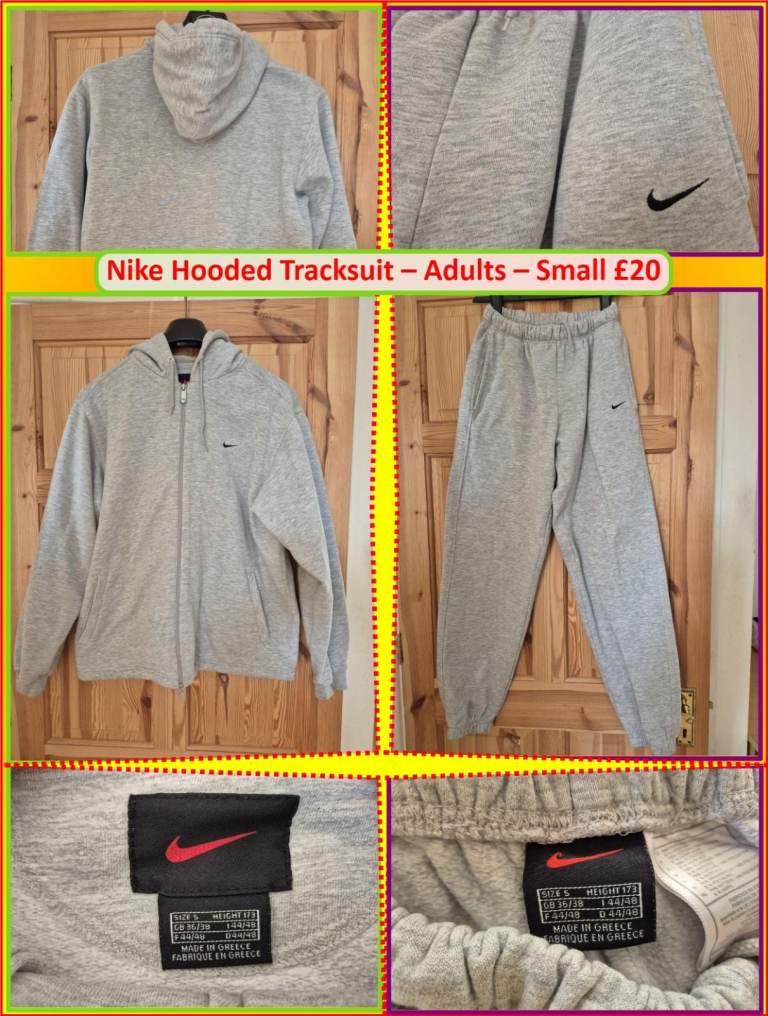 Nike Hooded Tracksuit Adults Small 