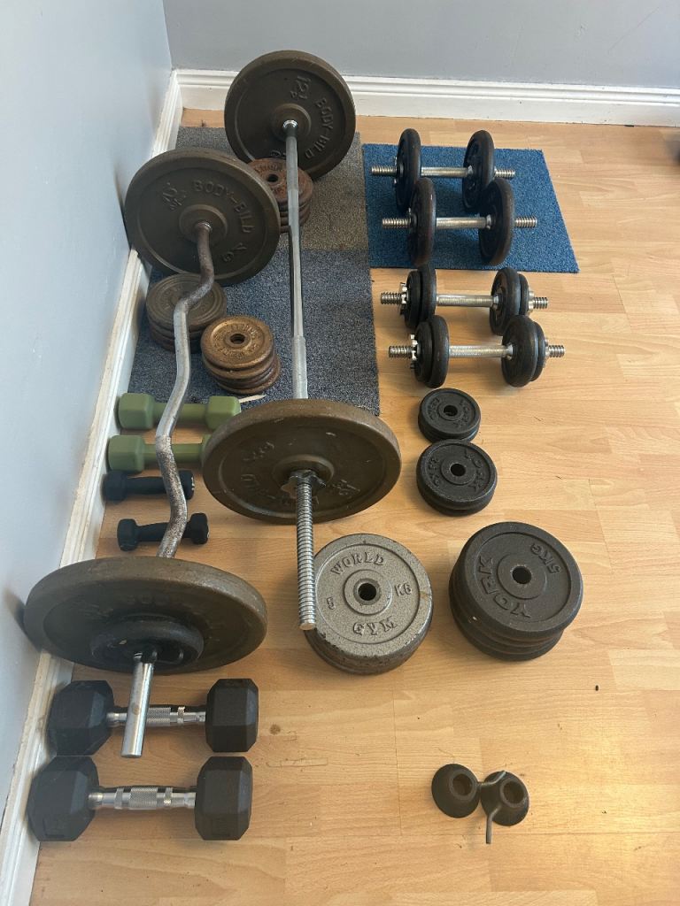 Various weights equipment