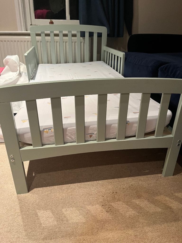 John Lewis toddle cot bed with side rail