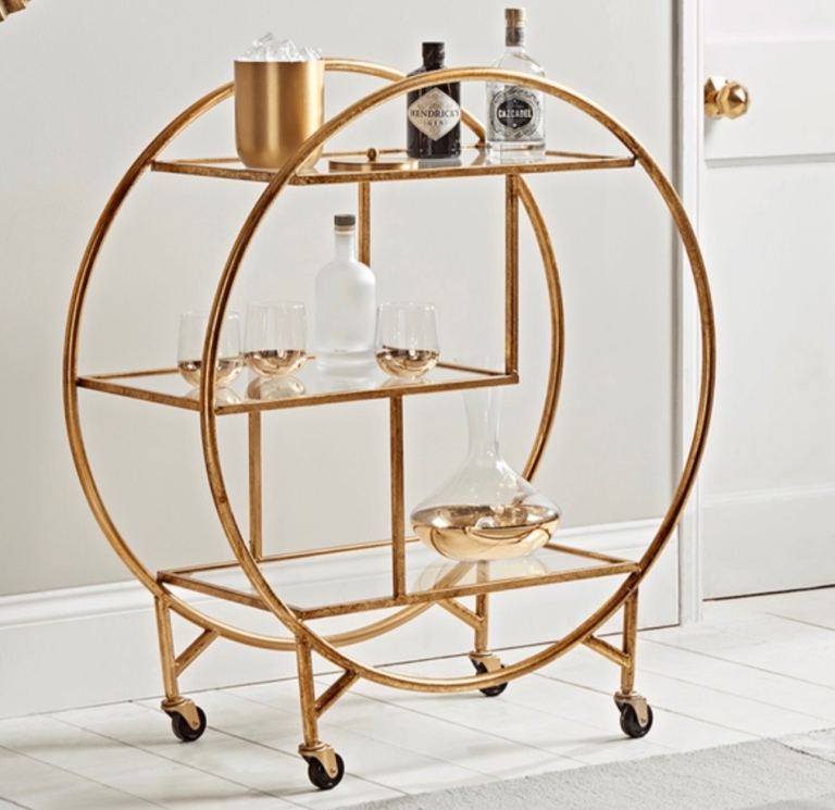 Cox&Cox art deco drinks trolley 