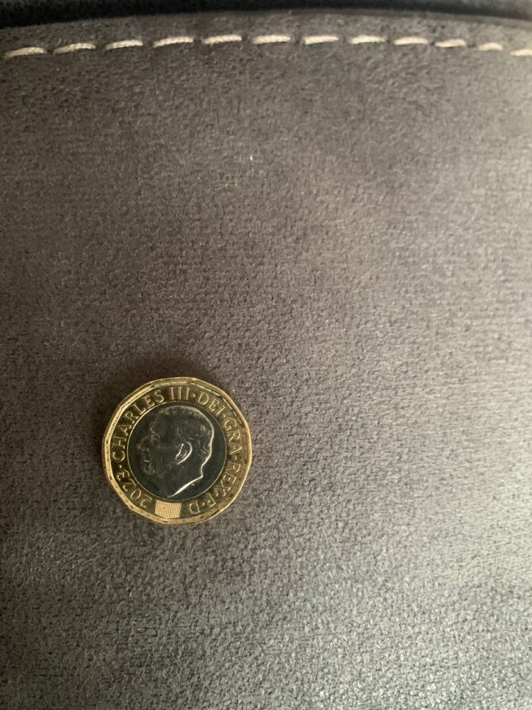 Rare Royal Mint 2023 King Charles III Bees 1 Pound Coin.