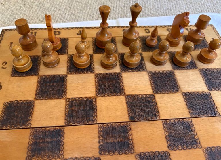 Vintage Eastern European chess set