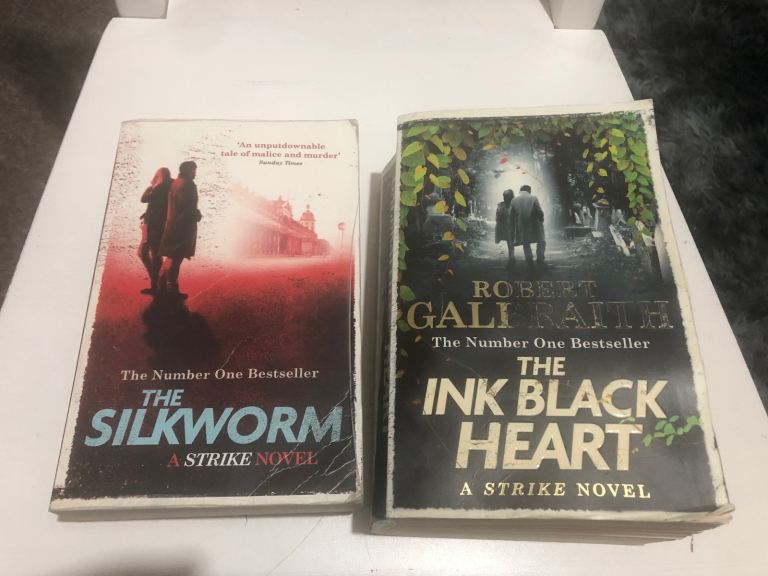 2 x Robert Galbraith Novels ~ The Ink Black Heart ~ The Silkworm 