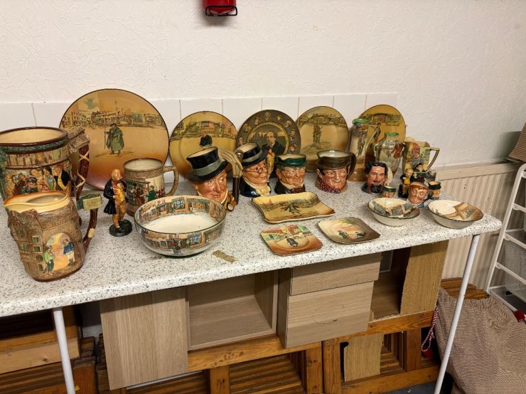 Remarkable rare Collection of Vintage Ceramic Figurines, Plates, and Tea Sets